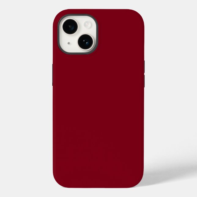 Solid colour plain Garnet Red Case-Mate iPhone Case (Back)