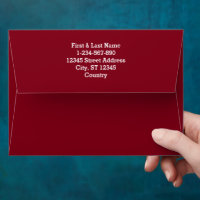 Solid colour plain Garnet Red