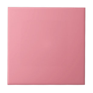 Solid colour plain Geranium Pink Ceramic Tile