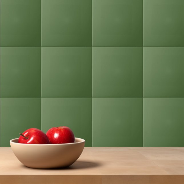 Solid colour plain Green Cactus Ceramic Tile (Creator Uploaded)