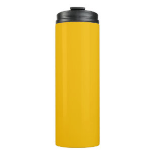 Solid colour plain hot yellow freesia thermal tumbler