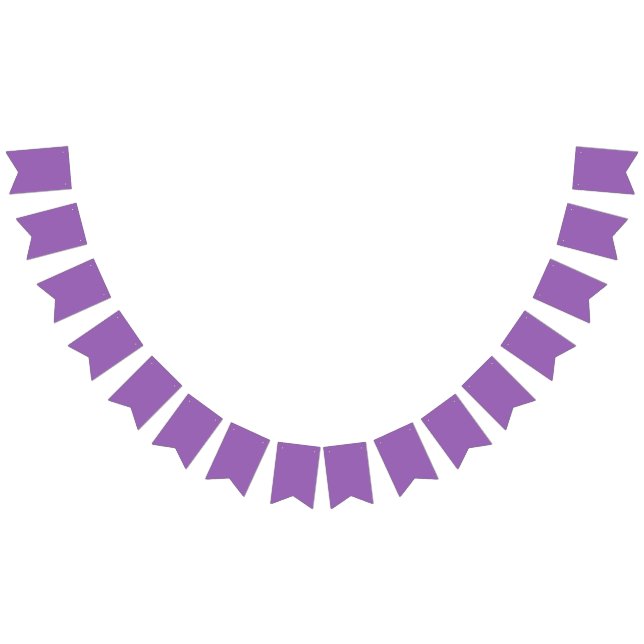 Solid colour plain iris soft purple bunting  (All)