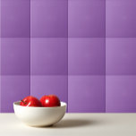 Solid colour plain iris soft purple ceramic tile<br><div class="desc">Solid colour plain iris soft purple design.</div>
