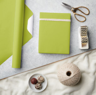 Solid colour plain lime grape green wrapping paper