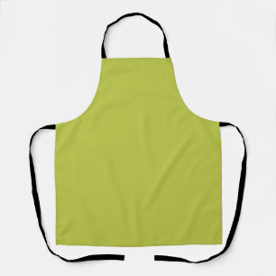 Solid colour plain lime green lemon grass apron