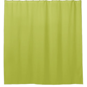 Solid colour plain lime green lemon grass shower curtain