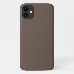 Solid colour plain medium taupe pastel brown Case-Mate iPhone case