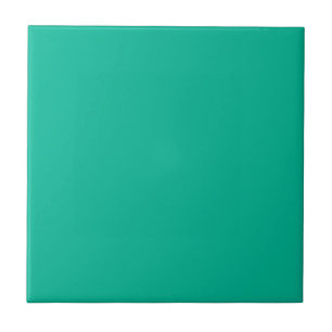 Solid colour plain Mint Leaf green Ceramic Tile