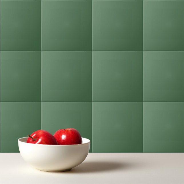 Solid colour plain Moss Green Ceramic Tile (Creator Uploaded)