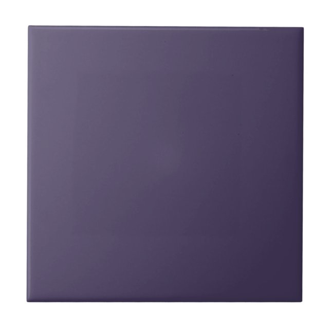 Solid colour plain Mulberry Purple Ceramic Tile (Front)