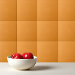 Solid colour plain orange apricot ceramic tile<br><div class="desc">Solid colour plain orange apricot design.</div>