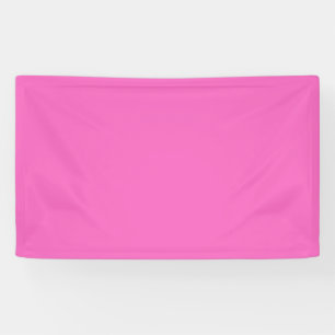 Solid colour plain orchid bright pink banner