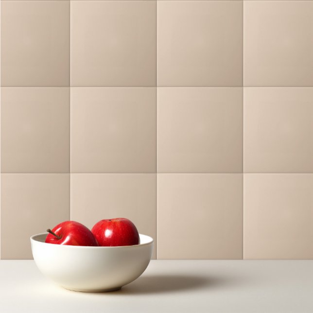 Solid colour plain Palomino beige Ceramic Tile (Creator Uploaded)