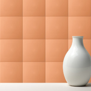 Solid colour plain papaya orange ceramic tile