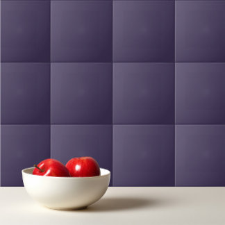 Solid colour plain pastel dark purple ceramic tile