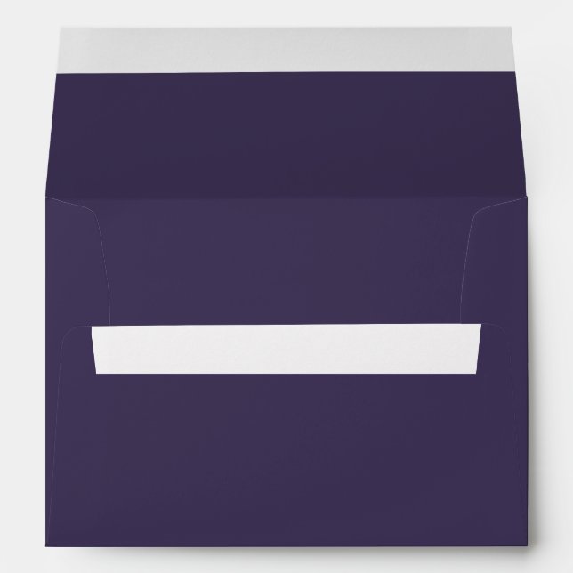Solid colour plain pastel dark purple envelope (Back (Bottom))