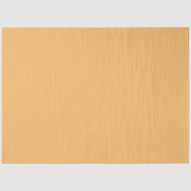 Solid colour plain pastel orange topaz tissue paper (Front)