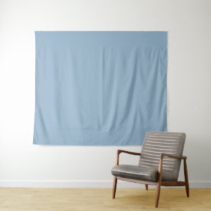 Solid colour plain pastel pale blue tapestry