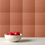 Solid colour plain pastel rust orange Ceramic Tile<br><div class="desc">Solid colour plain pastel rust orange design.</div>