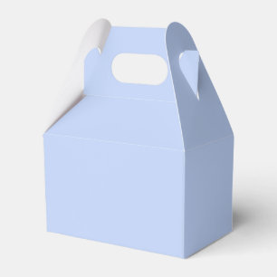 Solid colour plain periwinkle light blue favour box