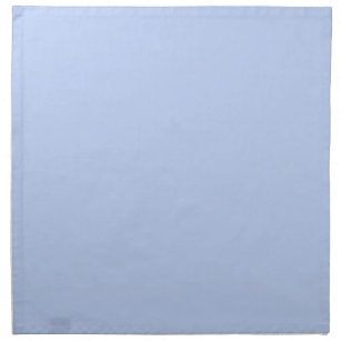 Solid colour plain periwinkle light blue napkin