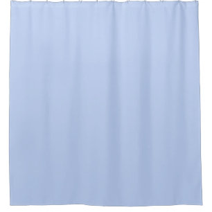 Solid colour plain periwinkle light blue shower curtain