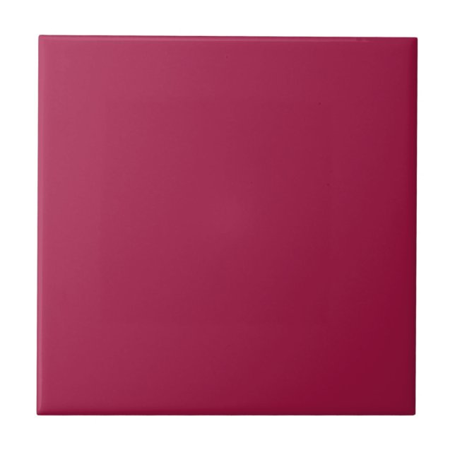 Solid colour plain Persian Red Ceramic Tile (Front)