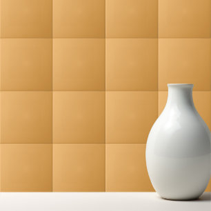 Solid colour plain Pollen Yellow Ceramic Tile