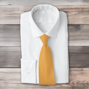 Solid colour plain Pollen Yellow Tie