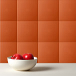 Solid colour plain rusty burnt orange ceramic tile<br><div class="desc">Solid colour plain rusty burnt orange design.</div>