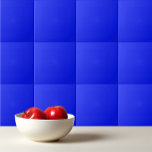 Solid colour plain sapphire bright blue ceramic tile<br><div class="desc">Solid colour plain sapphire bright blue design.</div>