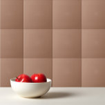 Solid colour plain tan toasted almond ceramic tile<br><div class="desc">Solid colour plain tan toasted almond design.</div>