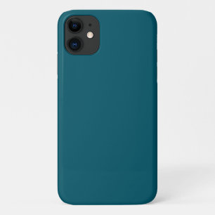 Solid colour plain teal peacock iPhone 11 case