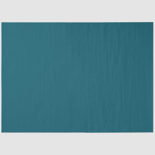 Solid colour plain teal peacock tissue paper (Front)