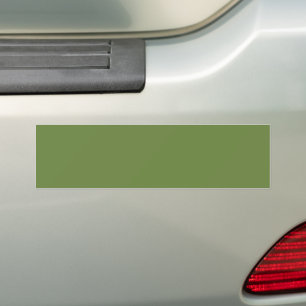 Solid colour plain thyme sage green bumper sticker