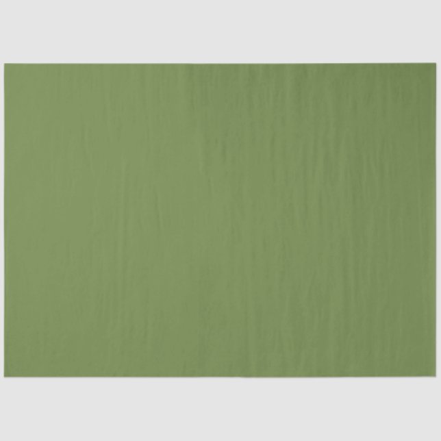 Solid colour plain thyme sage green  tissue paper (Front)