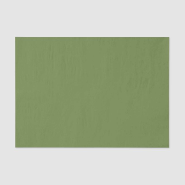 Solid colour plain thyme sage green  tissue paper (Front)