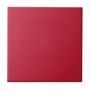 Solid colour plain true red ceramic tile