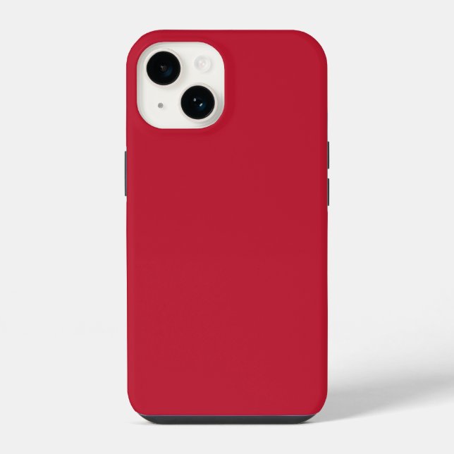 Solid colour plain true red iPhone case (Back)