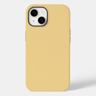 Solid colour plain vintage pale yellow Case-Mate iPhone 14 case