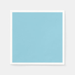 Solid colour plain Winter light Blue Napkin
