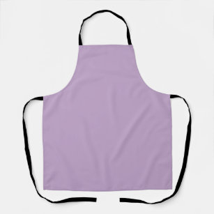 Solid colour plain wisteria light purple apron