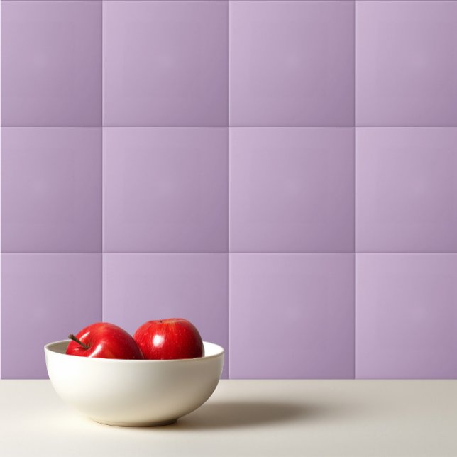 Solid colour plain wisteria light purple ceramic tile (Creator Uploaded)
