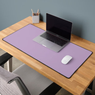 Solid colour plain wisteria light purple desk mat