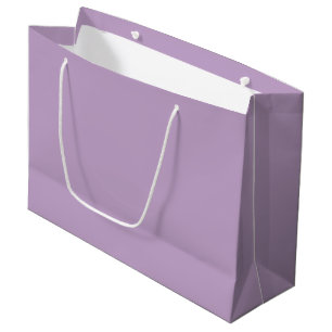 Solid colour plain wisteria light purple large gift bag