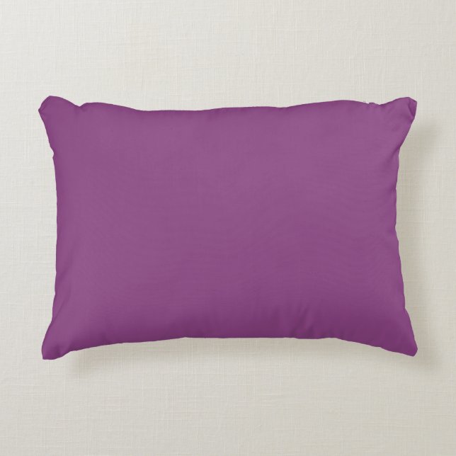 Solid Colour: Plum Purple Decorative Cushion (Front)