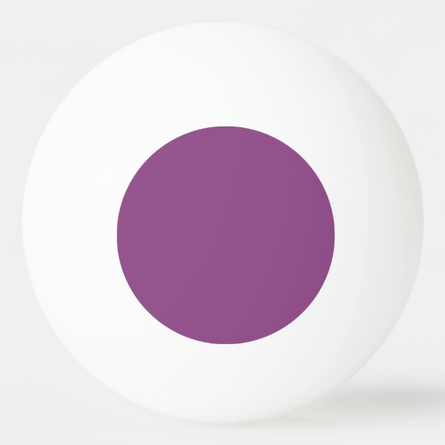 Solid Colour: Plum Purple Ping Pong Ball (Front)