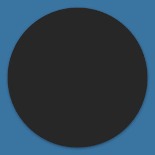 Solid Colour Pure Black Template Classic Round Sticker