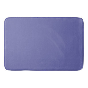 Solid Colour purple blue periwinkle Bath Mat