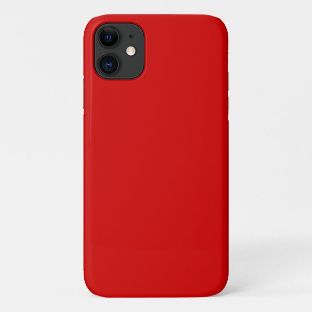 Solid Colour: Red Case-Mate iPhone Case (Back)